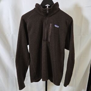 Men's Patagonia Better Seeater Quarter-Zip Pullover Logwood Brown Medium